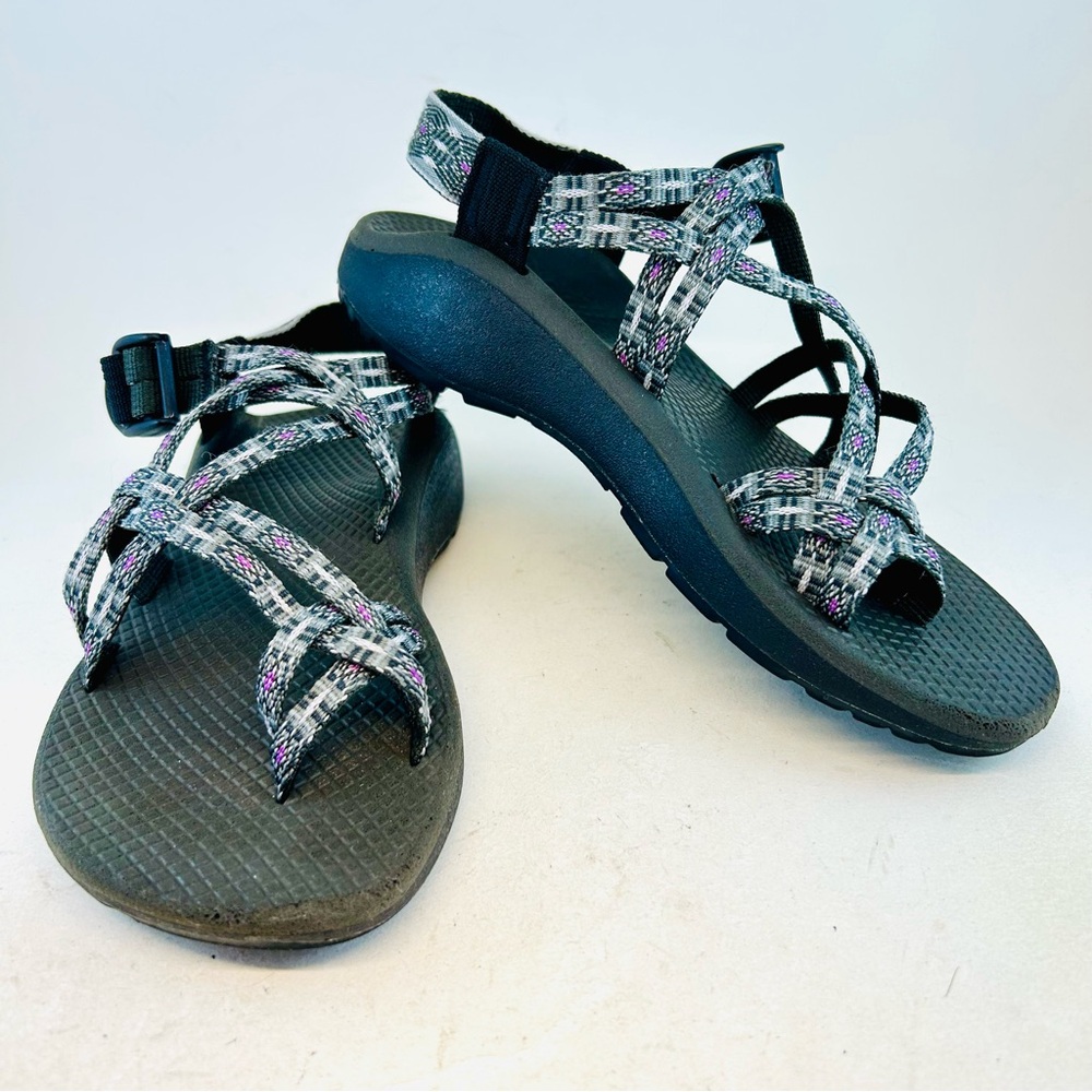 Chaco Women's Purple Gray ZX/2 CLOUD Dual Strap Hiking Classic Sandals, size 6